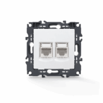 PRIME ΠΡΙΖΑ ΔΙΚΤΥΟΥ 2xRJ45 CAT6 UTP IP20 ΛΕΥΚΗ ACA – 1000113301