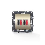 PRIME ΠΡΙΖΑ ΗΧΕΙΩΝ ΔΙΠΛΗ ΜΕ ΚΛΙΠ 36-230VAC IP20 MAT ΣΑΜΠΑΝΙΖΕ ACA – 1000113604