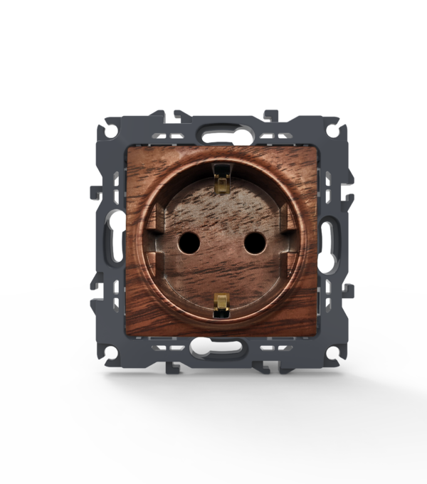 PRIME ΠΡΙΖΑ ΣΟΥΚΟ ΑΣΦΑΛΕΙΑΣ 1x2P+E 16A 250VAC IP20 ΞΥΛΟ ACA – 1000116006