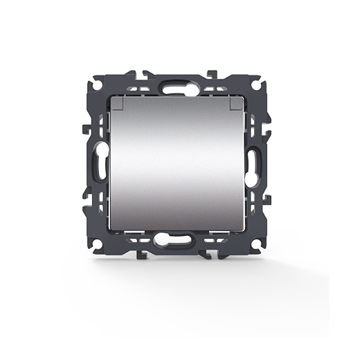 PRIME ΠΡΙΖΑ ΣΟΥΚΟ ΚΑΠΑΚΙ ΑΣΦΑΛΕΙΑΣ 1x2P+E 16A 250VAC IP20 MAT ΑΛΟΥΜΙΝΙΟ ACA – 1000116103