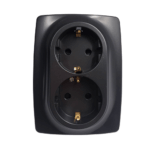 PRIME ΠΡΙΖΑ ΣΟΥΚΟ ΑΣΦΑΛΕΙΑΣ 2x2P+E 16A 250VAC IP20 MAT ΑΝΘΡΑΚΙ ACA – 1000116205