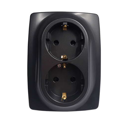 PRIME ΠΡΙΖΑ ΣΟΥΚΟ ΑΣΦΑΛΕΙΑΣ 2x2P+E 16A 250VAC IP20 MAT ΑΝΘΡΑΚΙ ACA – 1000116205