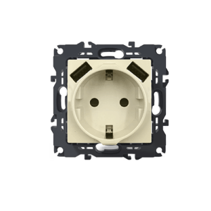 PRIME ΠΡΙΖΑ ΣΟΥΚΟ ΑΣΦΑΛΕΙΑΣ 1x2P+E 16A 250VAC & 2 USB 5VDC 3.1A IP20 ΙΒΟΥΑΡ ACA – 1000116302