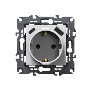 PRIME ΠΡΙΖΑ ΣΟΥΚΟ ΑΣΦΑΛΕΙΑΣ 1x2P+E 16A 250VAC & 2*USB (TYPE A+C)  5VDC 3A IP20 ΛΕΥΚΗ ACA – 1000116401