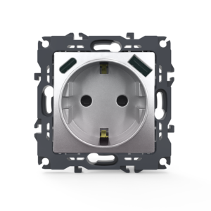 PRIME ΠΡΙΖΑ ΣΟΥΚΟ ΑΣΦΑΛΕΙΑΣ 1x2P+E 16A 250VAC & 2*USB (TYPE A+C)  5VDC 3A IP20 ΑΛΟΥΜΙΝΙΟ ACA – 1000116403