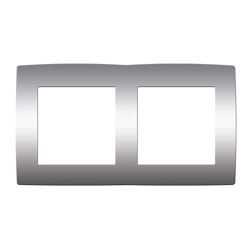 PRIME ΠΛΑΙΣΙΟ 2 ΘΕΣΕΩΝ IP20 MAT ΑΛΟΥΜΙΝΙΟ ACA – 1000119103