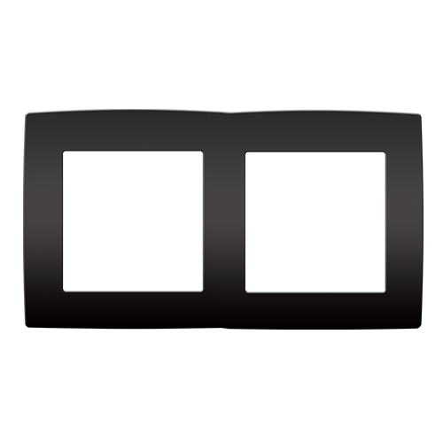 PRIME ΠΛΑΙΣΙΟ 2 ΘΕΣΕΩΝ IP20 MAT ΑΝΘΡΑΚΙ ACA – 1000119105