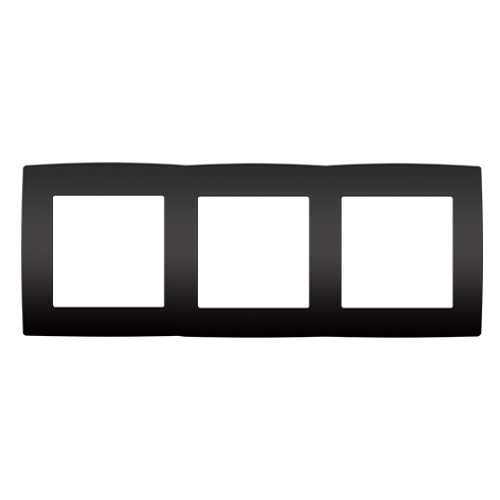 PRIME ΠΛΑΙΣΙΟ 3 ΘΕΣΕΩΝ IP20 MAT ΑΝΘΡΑΚΙ ACA – 1000119205