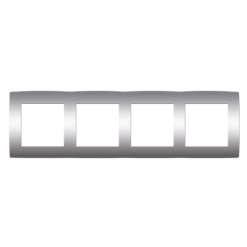 PRIME ΠΛΑΙΣΙΟ 4 ΘΕΣΕΩΝ IP20 MAT ΑΛΟΥΜΙΝΙΟ ACA – 1000119303