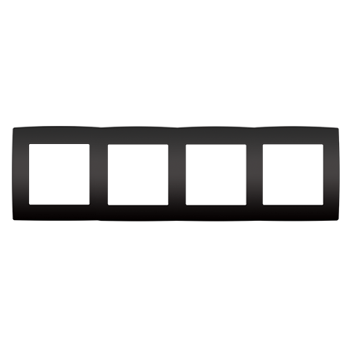 PRIME ΠΛΑΙΣΙΟ 4 ΘΕΣΕΩΝ IP20 MAT ΑΝΘΡΑΚΙ ACA – 1000119305