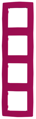 PRIME ΠΛΑΙΣΙΟ 4 ΘΕΣΕΩΝ IP20 ΡΟΖ ACA – 1000119307