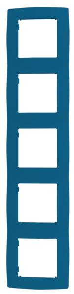 PRIME ΠΛΑΙΣΙΟ 5 ΘΕΣΕΩΝ IP20 ΓΑΛΑΖΙΟ ACA – 1000119409