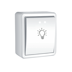 MURATA ΜΠΟΥΤΟΝ ΚΛΙΜΑΚΟΣΤΑΣΙΟΥ & LED ΛΥΧΝΙΑ ΕΠΙΤΟΙΧΟ ΜΕ ΒΙΔΑ 1P 10A 250VAC IP20 ΛΕΥΚΟ ACA – 1000222001