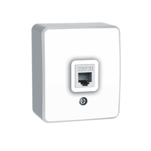 MURATA ΠΡΙΖΑ TΗΛΕΦΩΝΟΥ ΕΠΙΤΟΙΧΗ 1xRJ11 CAT3 IP20 ΛΕΥΚΗ ACA – 1000223001