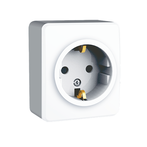 MURATA ΠΡΙΖΑ ΣΟΥΚΟ ΑΣΦΑΛΕΙΑΣ ΕΠΙΤΟΙΧΗ ΜΕ ΒΙΔΑ 1x2P+E 16A 250VAC IP20 ΛΕΥΚΗ ACA – 1000226001