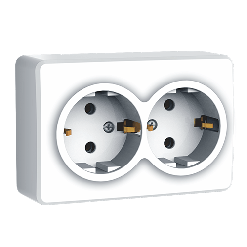 MURATA ΠΡΙΖΑ ΣΟΥΚΟ ΑΣΦΑΛΕΙΑΣ ΔΙΠΛΗ ΕΠΙΤΟΙΧΗ ΜΕ ΒΙΔΑ 2x2P+E 16A 250VAC IP20 ΛΕΥΚΗ ACA – 1000226201
