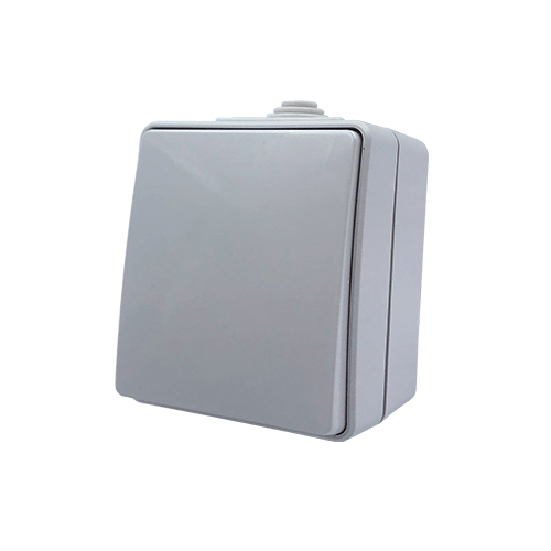 ARMY ΔΙΑΚΟΠΤΗΣ ΑΛΕΡΕΤΟΥΡ ΕΠΙΤΟΙΧΟΣ  ΣΤΕΓΑΝΟΣ ΜΕ ΒΙΔΑ 1P 10AX 250VAC IP55 ΑΠΑΛΟ ΓΚΡΙ ACA – 1000430106