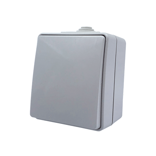 ARMY ΜΠΟΥΤΟΝ ΑΠΛΟ ΕΠΙΤΟΙΧΟ ΣΤΕΓΑΝΟ ΜΕ ΒΙΔΑ 1P 10A 250VAC IP55 ΑΠΑΛΟ ΓΚΡΙ ACA – 1000432306