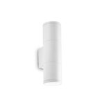 IDEAL LUX Επιτοίχιο Φωτιστικό GUN 2xGU10 IP44 Λευκού Χρώματος – 100388