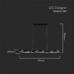 Κρεμαστό φωτιστικό LED 38W 4000K Μαύρου Χρώματος V-TAC – 10043