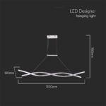 Κρεμαστό φωτιστικό LED 30W 3000K Λευκού Χρώματος V-TAC – 10050