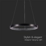 Kρεμαστό φωτιστικό Designer LED 19W 3000K Μαύρου Χρώματος V-TAC – 10052