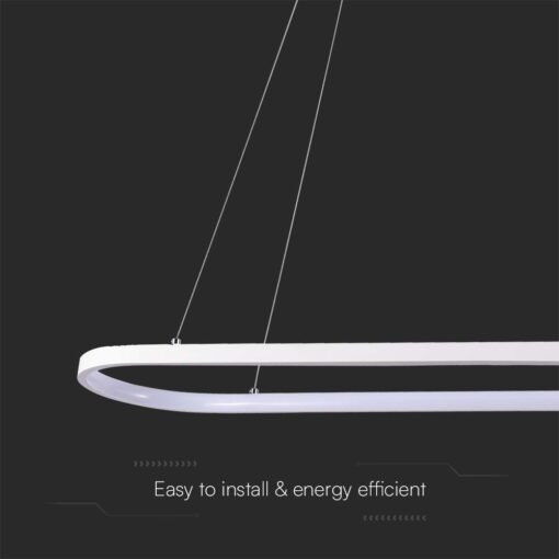 Κρεμαστό φωτιστικό LED 24W 4000K Λευκού Χρώματος V-TAC – 10055