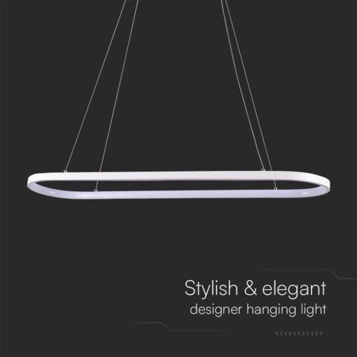 Κρεμαστό φωτιστικό LED 24W 3000K Λευκού Χρώματος V-TAC – 10056