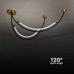 Κρεμαστό φωτιστικό LED 20W 4000K Μαύρου Χρώματος V-TAC – 10057