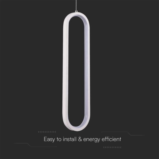 Kρεμαστό φωτιστικό Designer LED 13W 3000K Λευκού Χρώματος V-TAC – 10074