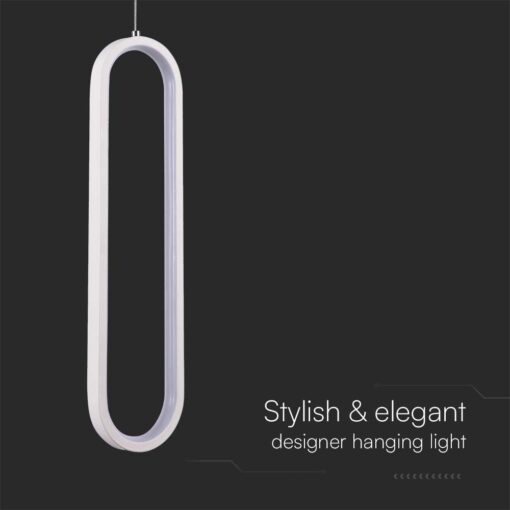 Kρεμαστό φωτιστικό Designer LED 13W 3000K Λευκού Χρώματος V-TAC – 10074