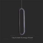 Kρεμαστό φωτιστικό Designer LED 13W 3000K Μαύρου Χρώματος V-TAC – 10076
