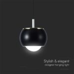 Kρεμαστό φωτιστικό LED 9W 4000K Μαύρου Χρώματος V-TAC – 10077