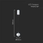 Κρεμαστό φωτιστικό οροφής LED 7W 4000K Λευκού Χρώματος V-TAC – 10079