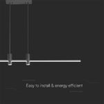 Kρεμαστό φωτιστικό Designer LED 19W 3000K Μαύρου Χρώματος V-TAC – 10060
