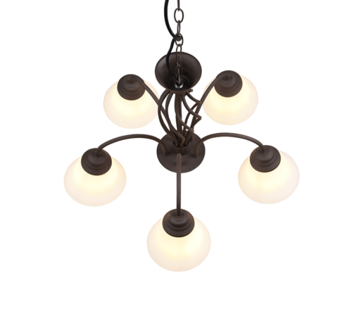 Πολύφωτο Trio Lighting 5xE14   Σκουριά Μεταλλικό    – 101000524