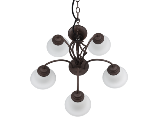 Πολύφωτο Trio Lighting 5xE14   Σκουριά Μεταλλικό    – 101000524