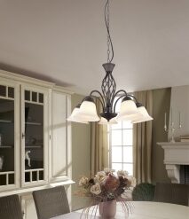Πολύφωτο Trio Lighting 5xE14   Σκουριά Μεταλλικό    – 101000524