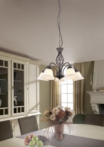 Πολύφωτο Trio Lighting 5xE14   Σκουριά Μεταλλικό    – 101000524