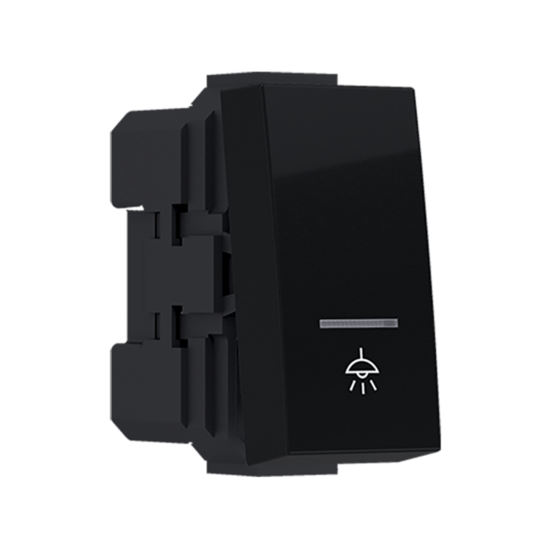 ^MODYS ΜΠΟΥΤΟΝ ΜΕ ΕΝΔΕΙΞΗ & ΣΥΜΒΟΛΟ ΛΥΧΝΙΑ ΜΑΥΡΟ ΜΑΤ 1 ΣΤ. 1P 10A 250VAC IP20 ACA – 10101312307