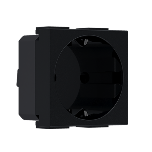 ^ MODYS ΠΡΙΖΑ ΣΟΥΚΟ ΑΣΦΑΛΕΙΑΣ ΜΑΥΡΗ ΜΑΤ  2 ΣΤ. 2P+E 16A 250VAC IP20 ACA – 10101312310
