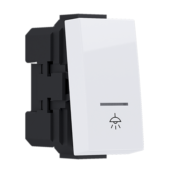 ^MODYS ΜΠΟΥΤΟΝ ΜΕ ΕΝΔΕΙΞΗ & ΣΥΜΒΟΛΟ ΛΥΧΝΙΑ ΛΕΥΚΟ 1 ΣΤ. 1P 10A 250VAC IP20 ACA – 10101312407