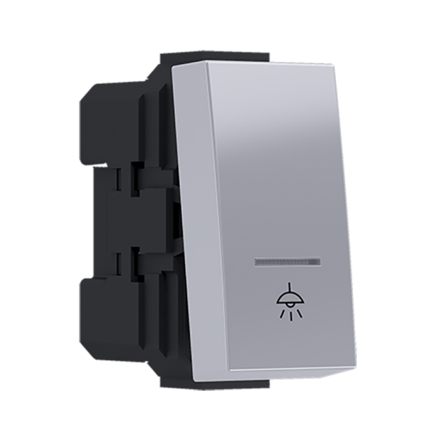 ^MODYS ΜΠΟΥΤΟΝ ΜΕ ΕΝΔΕΙΞΗ & ΣΥΜΒΟΛΟ ΛΥΧΝΙΑ ΑΣΗΜΙ  1 ΣΤ. 1P 10A 250VAC IP20 ACA – 10101312417