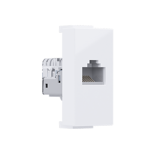 ^ MODYS ΠΡΙΖΑ ΔΙΚΤΥΟΥ ΛΕΥΚΗ 1 ΣΤ. RJ45 CAT.5E ΧΩΡΙΣ ΘΩΡΑΚΙΣΗ IP20 ACA – 10101312431