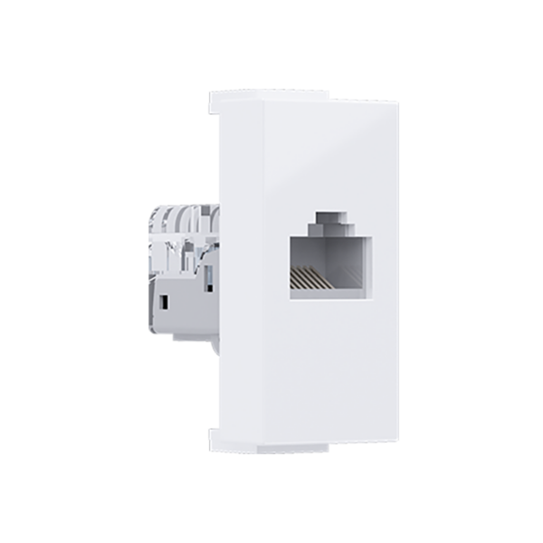 ^ MODYS ΠΡΙΖΑ ΔΙΚΤΥΟΥ ΛΕΥΚΗ 1 ΣΤ. RJ45 CAT.5E ΧΩΡΙΣ ΘΩΡΑΚΙΣΗ IP20 ACA – 10101312431