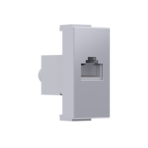 ^ MODYS ΠΡΙΖΑ ΔΙΚΤΥΟΥ ΑΣΗΜΙ 1 ΣΤ. RJ45 CAT.6 ΜΕ ΘΩΡΑΚΙΣΗ IP20 ACA – 10101312443