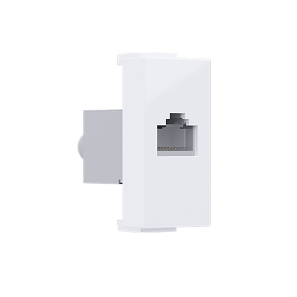^ MODYS ΠΡΙΖΑ ΔΙΚΤΥΟΥ ΛΕΥΚΗ 1 ΣΤ. RJ45 CAT.6A ΜΕ ΘΩΡΑΚΙΣΗ IP20 ACA – 10101312543
