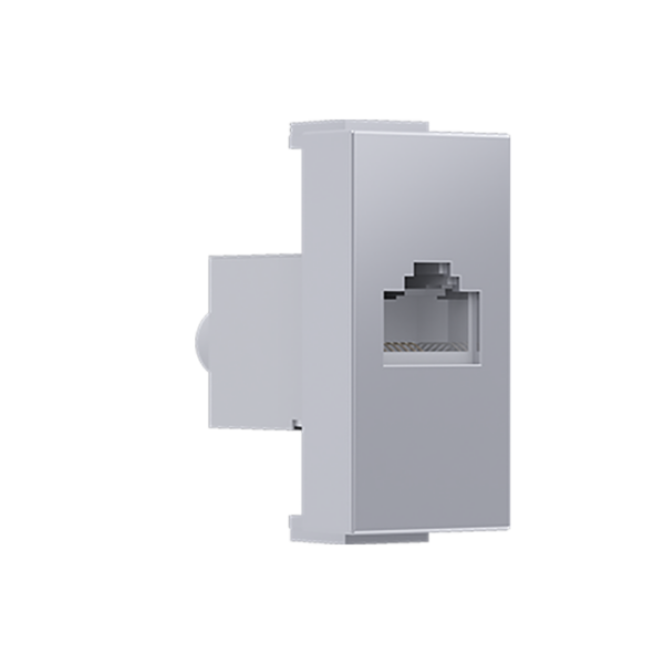 ^ MODYS ΠΡΙΖΑ ΔΙΚΤΥΟΥ ΑΣΗΜΙ  1 ΣΤ. RJ45 CAT.6A ΜΕ ΘΩΡΑΚΙΣΗ IP20 ACA – 10101312545