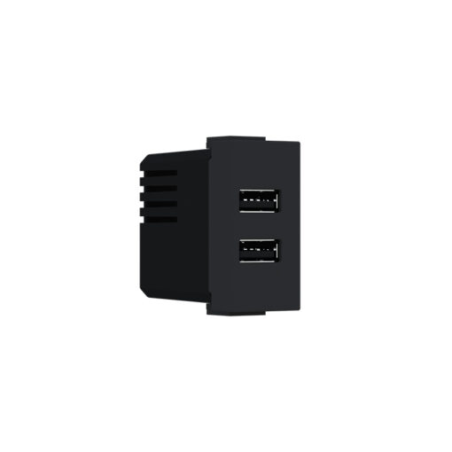 ^ MODYS ΠΡΙΖΑ ΤΡΟΦΟΔΟΣΙΑΣ USB 1 ΣΤ. 2XUSB A+C ΜΑΥΡΟ ΜΑΤ 5VDC 3A IP20 ACA – 10101412364