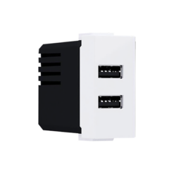 ^ MODYS ΠΡΙΖΑ ΤΡΟΦΟΔΟΣΙΑΣ USB 1 ΣΤ. 2xUSB ΛΕΥΚΗ 5VDC 2X1.2A IP20 ACA – 10101412821